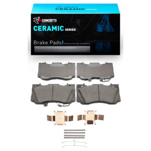 Ford Mustang Brake Pads - Front - R1 Concepts - Ceramic - `15-`23